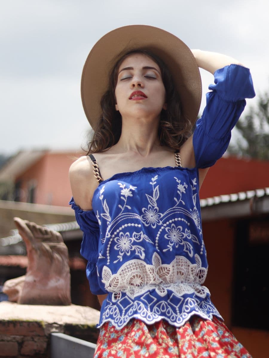 Zoya Embroidered Top